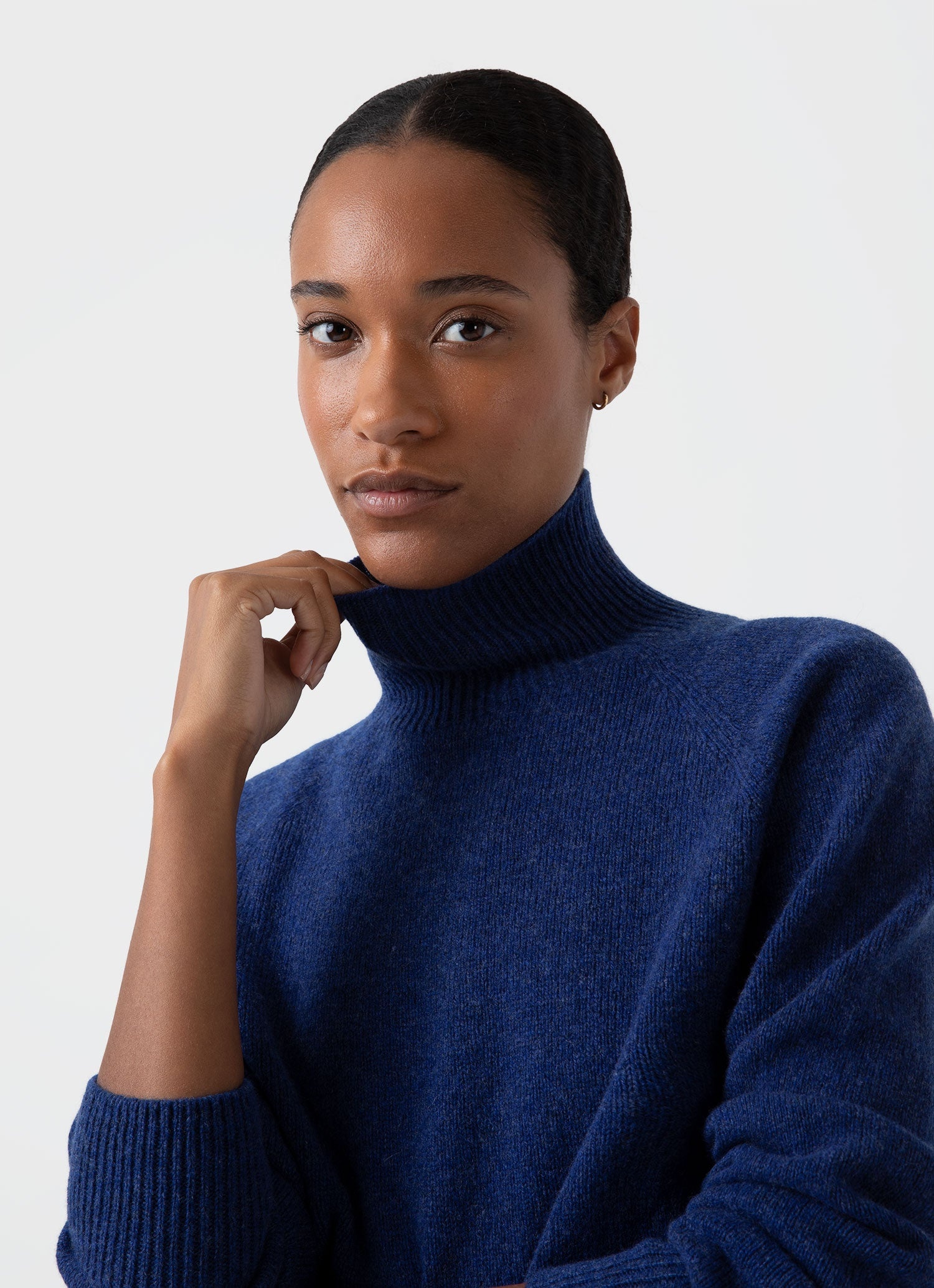 Lambswool Funnel Neck Jumper - 3