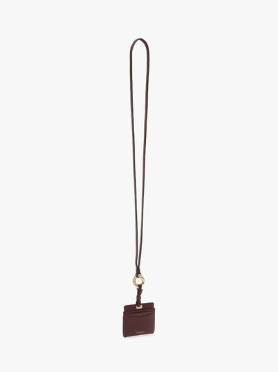 JW Anderson LEATHER CARDHOLDER WITH CHAIN LINK STRAP outlook
