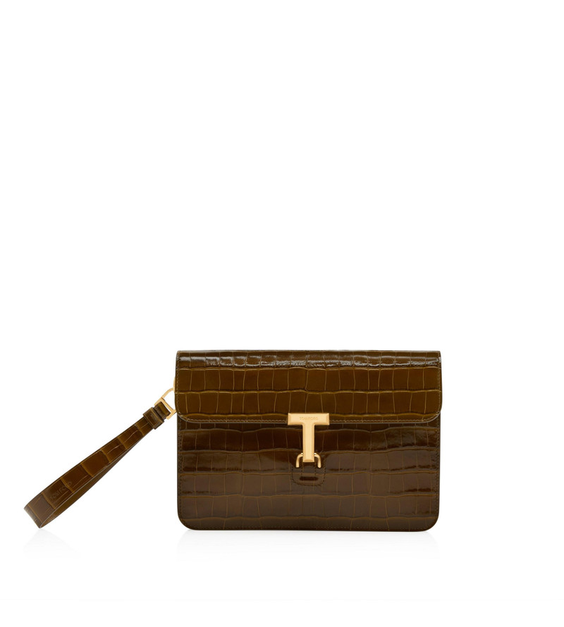 PRINTED CROC T PIN PORTFOLIO 1