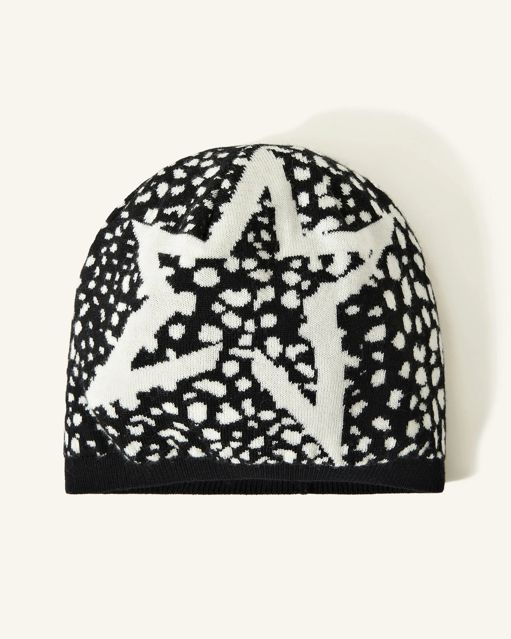 Wool Jacquard Beanie - 1