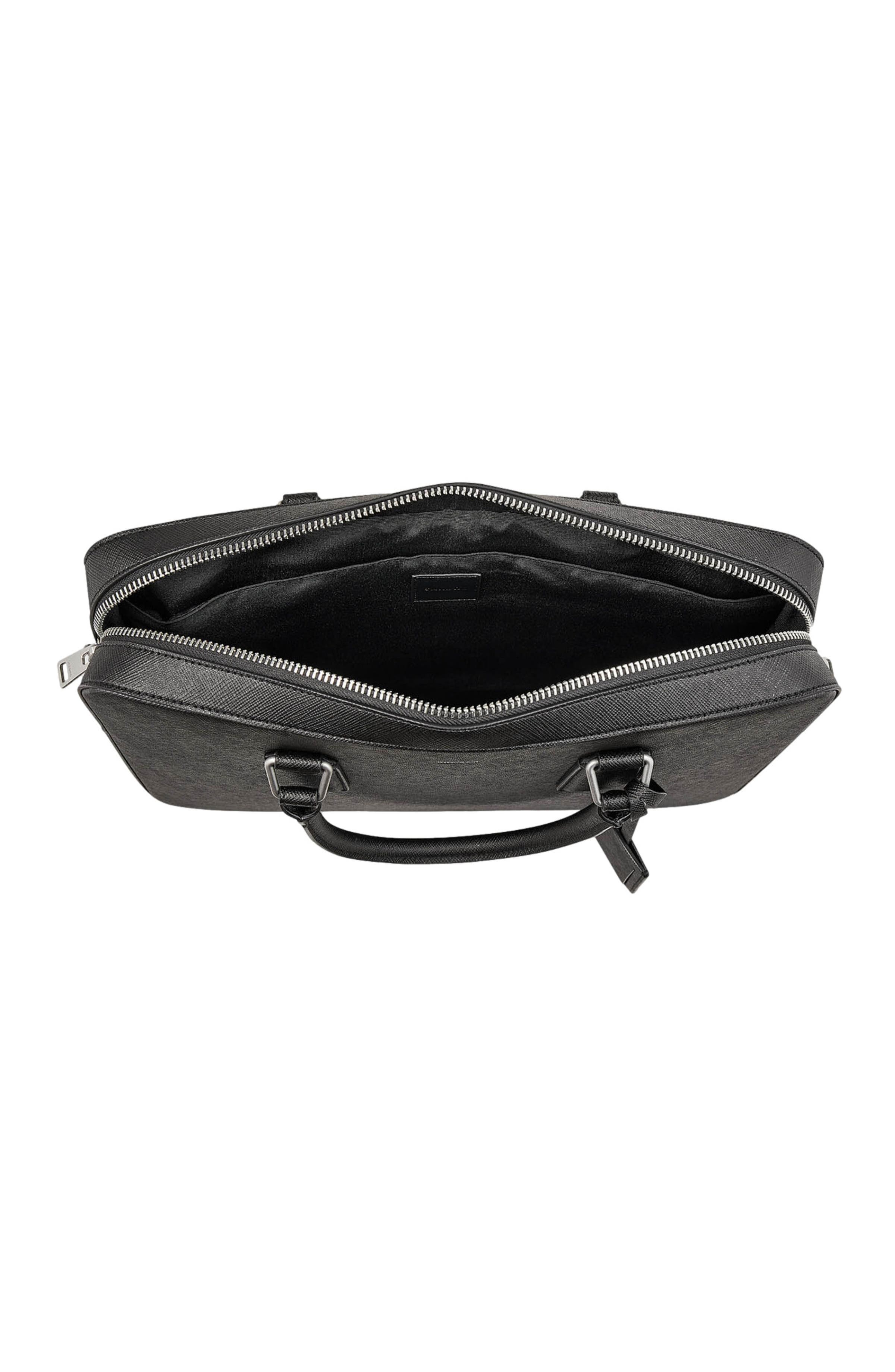 SANDRO Reconstituted leather briefcase in Black at Nordstrom - 4