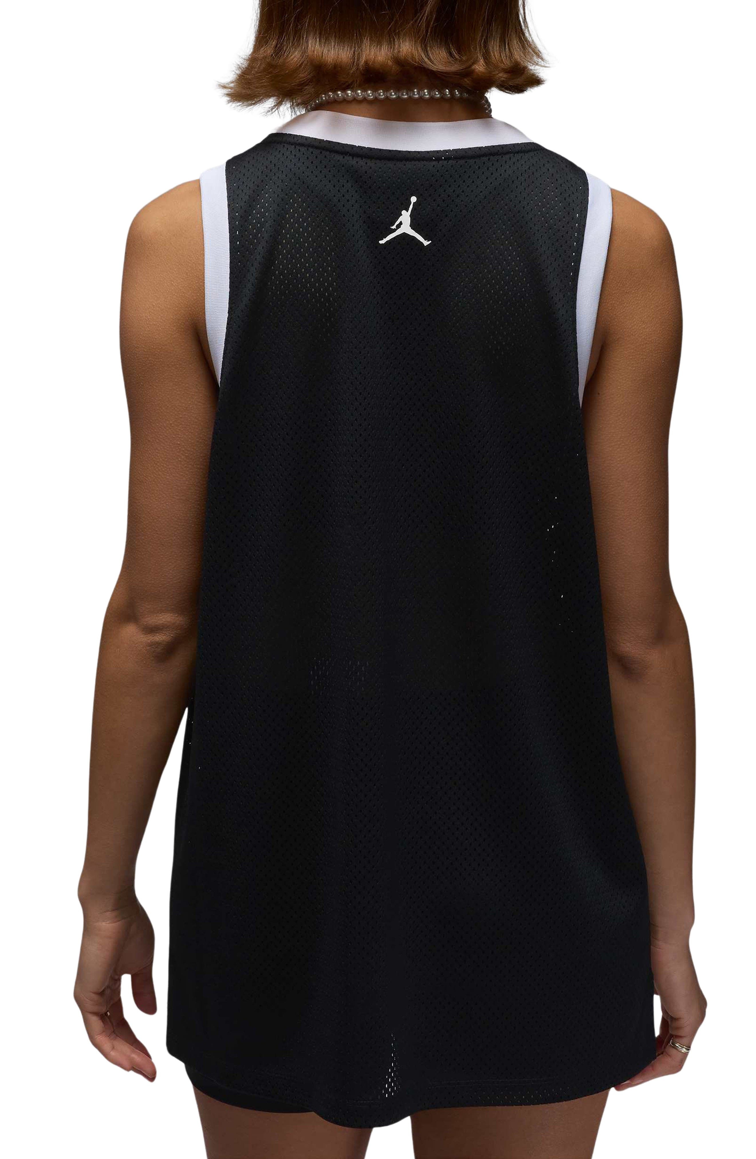Jordan 40th Anniversary Mesh Tank Jersey in Black/Varsity Red/White at Nordstrom - 2