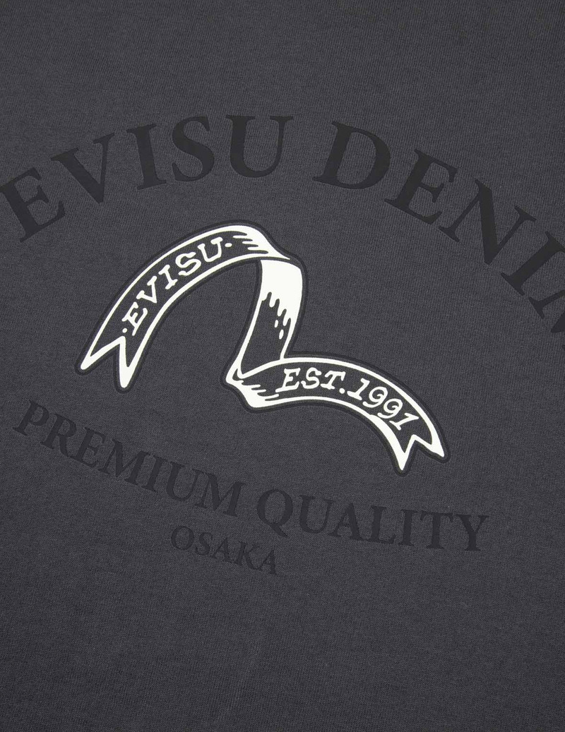 RIBBON SEAGULL AND LOGO PRINT REGULAR FIT T-SHIRT 9