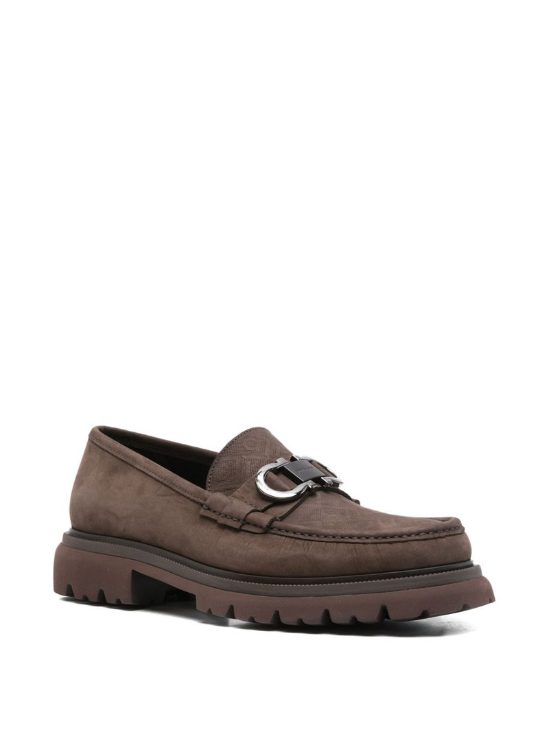 FERRAGAMO Gancini-buckle loafers outlook