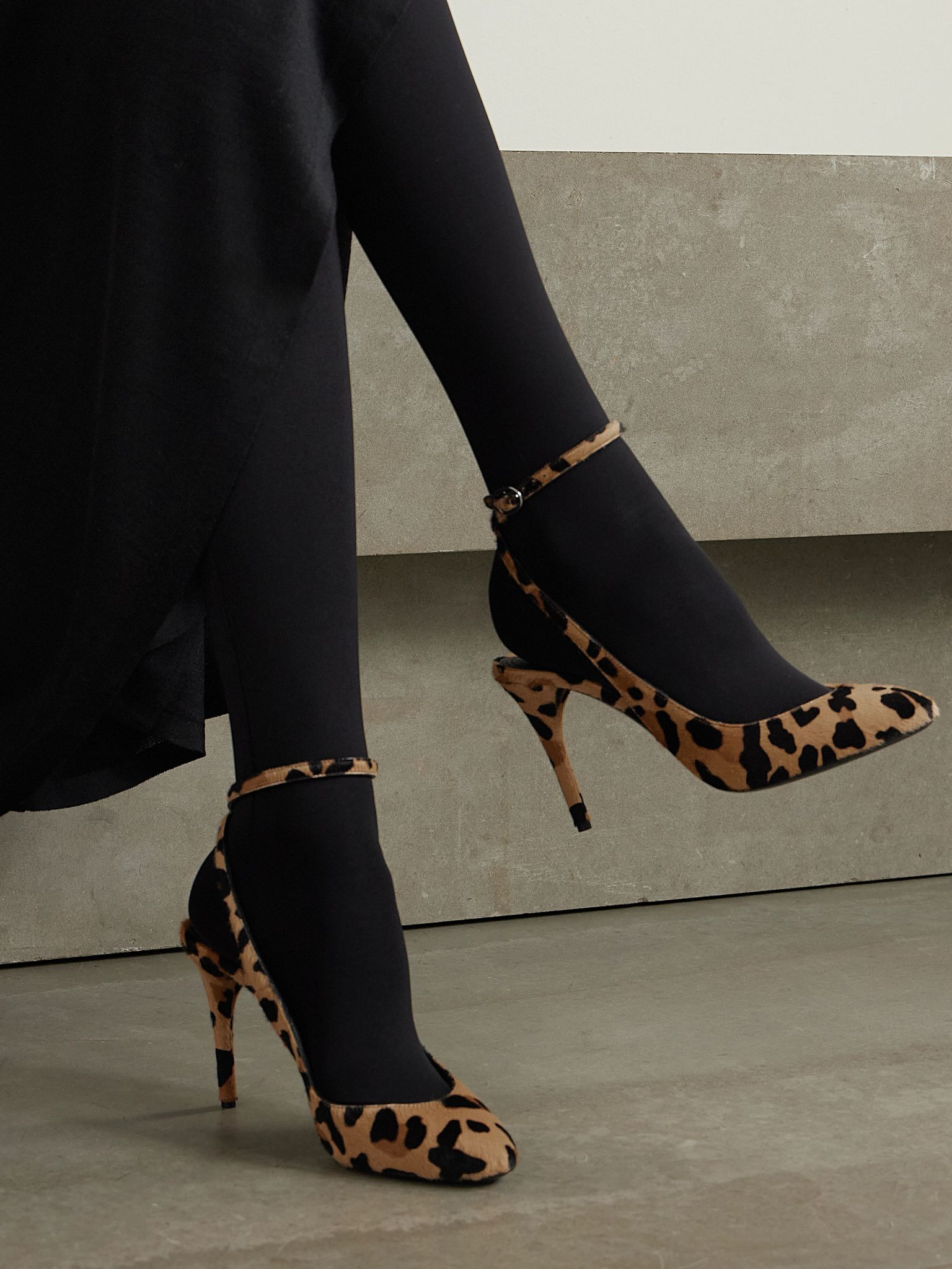 90 leopard-print calf hair pumps Leopard print - 2