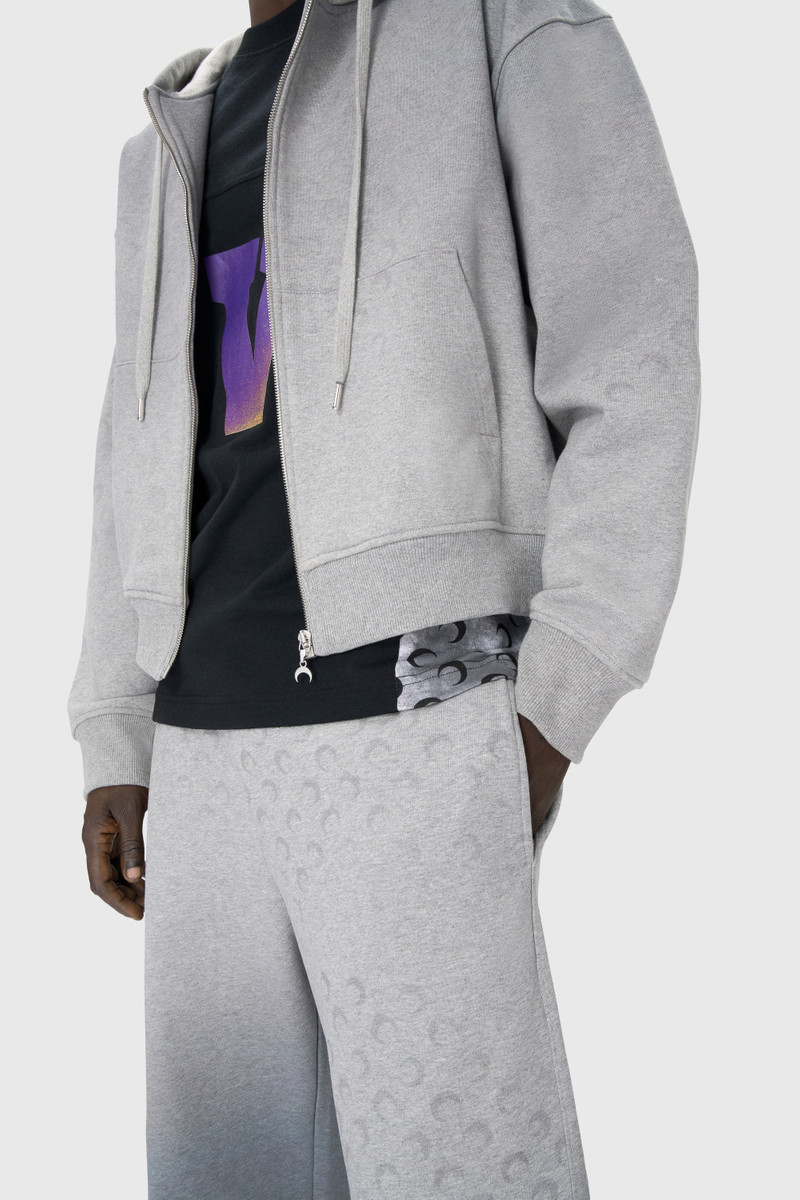 Moon Faded Fleece Zipped Hoodie 6