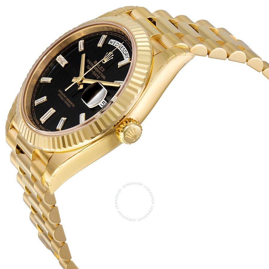 Rolex Oyster Perpetual 18K Yellow Gold Diamond Men's Automatic President Watch 228238BKDP - 2