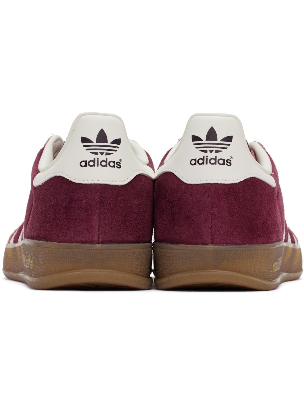 Burgundy & Pink Gazelle Indoor Sneakers - 2
