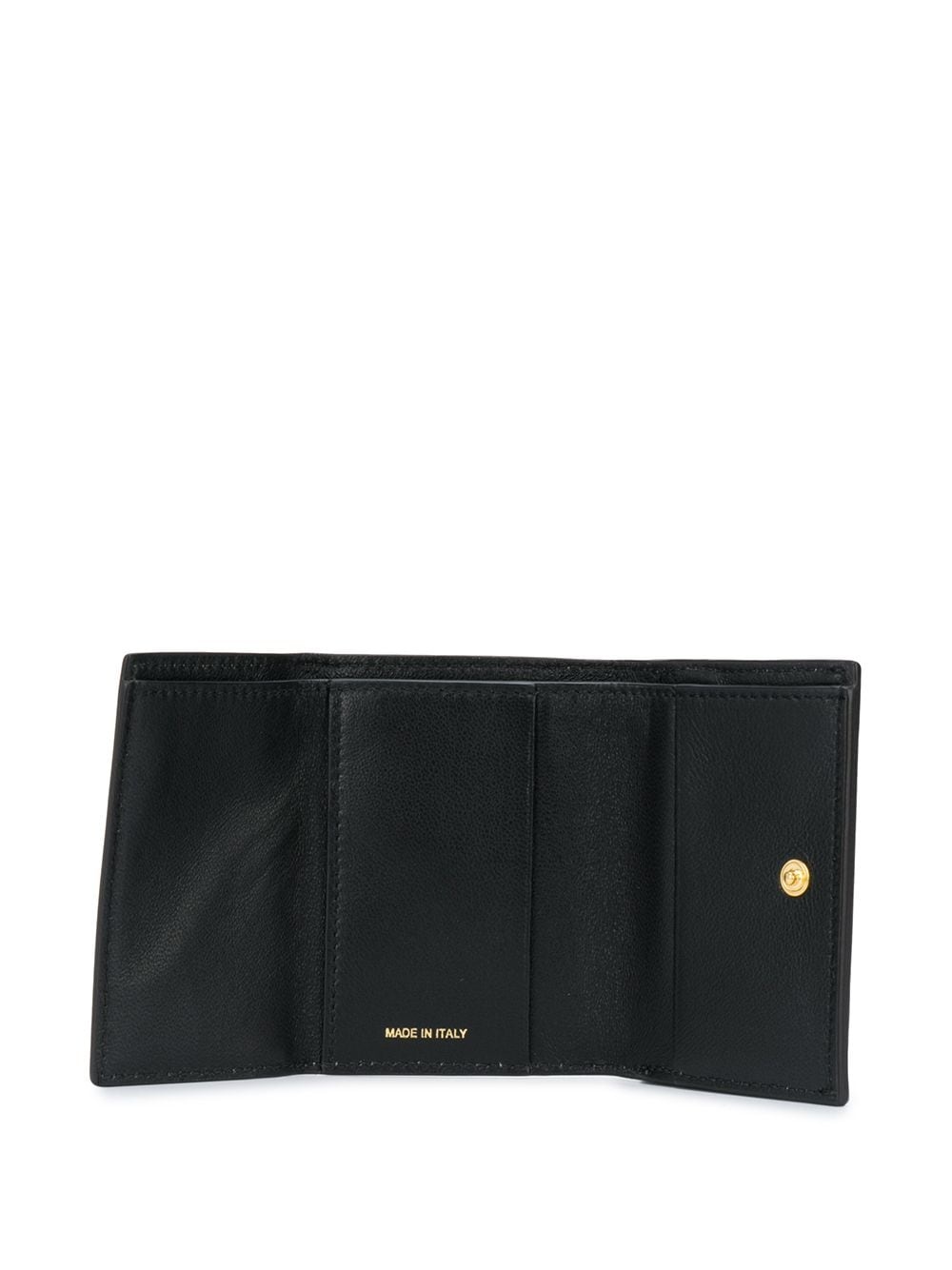 tri-fold logo print wallet - 3