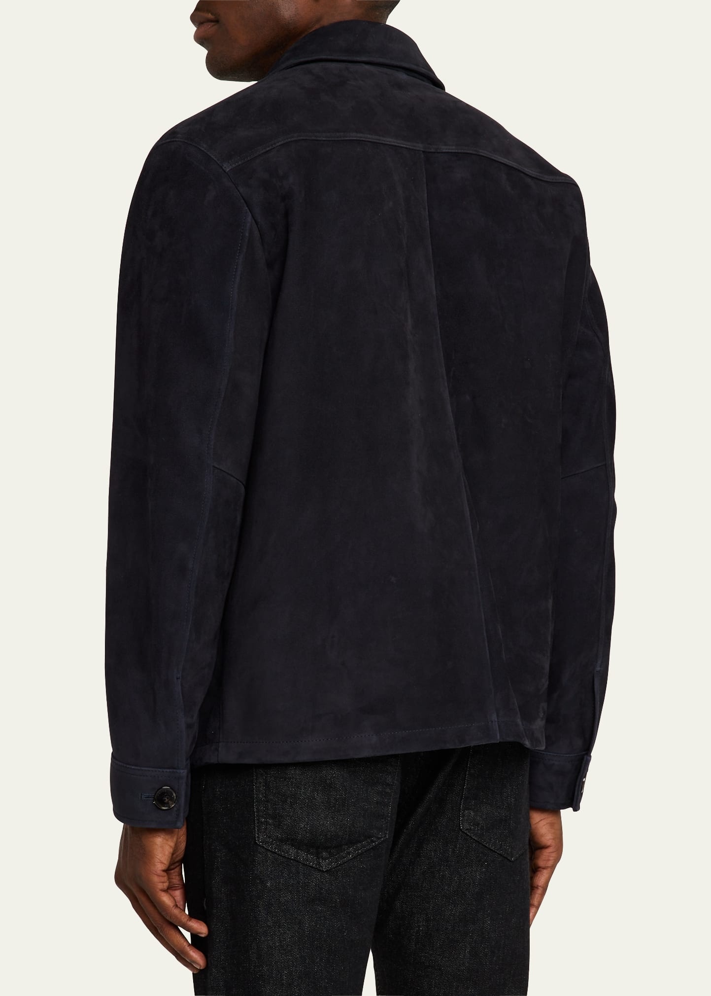 Men's Suede Chore Coat - 3