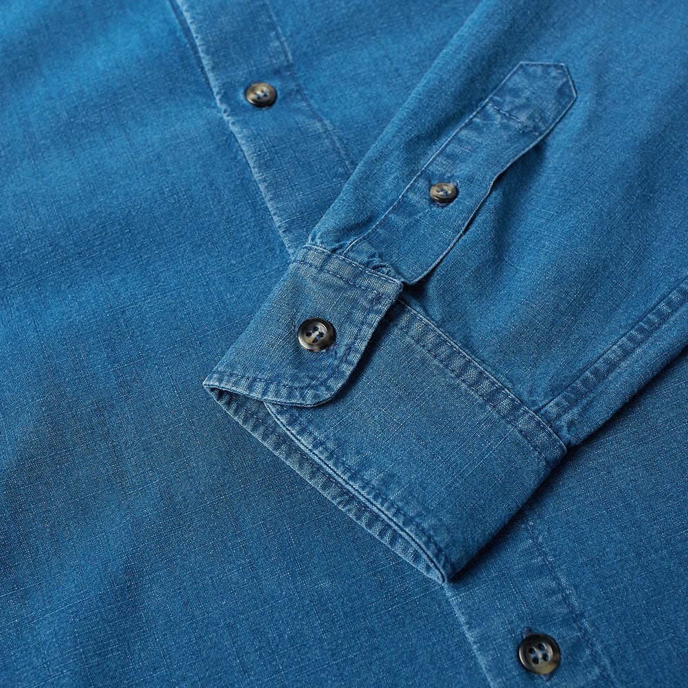 A.P.C. Chambray Button Down Shirt - 3