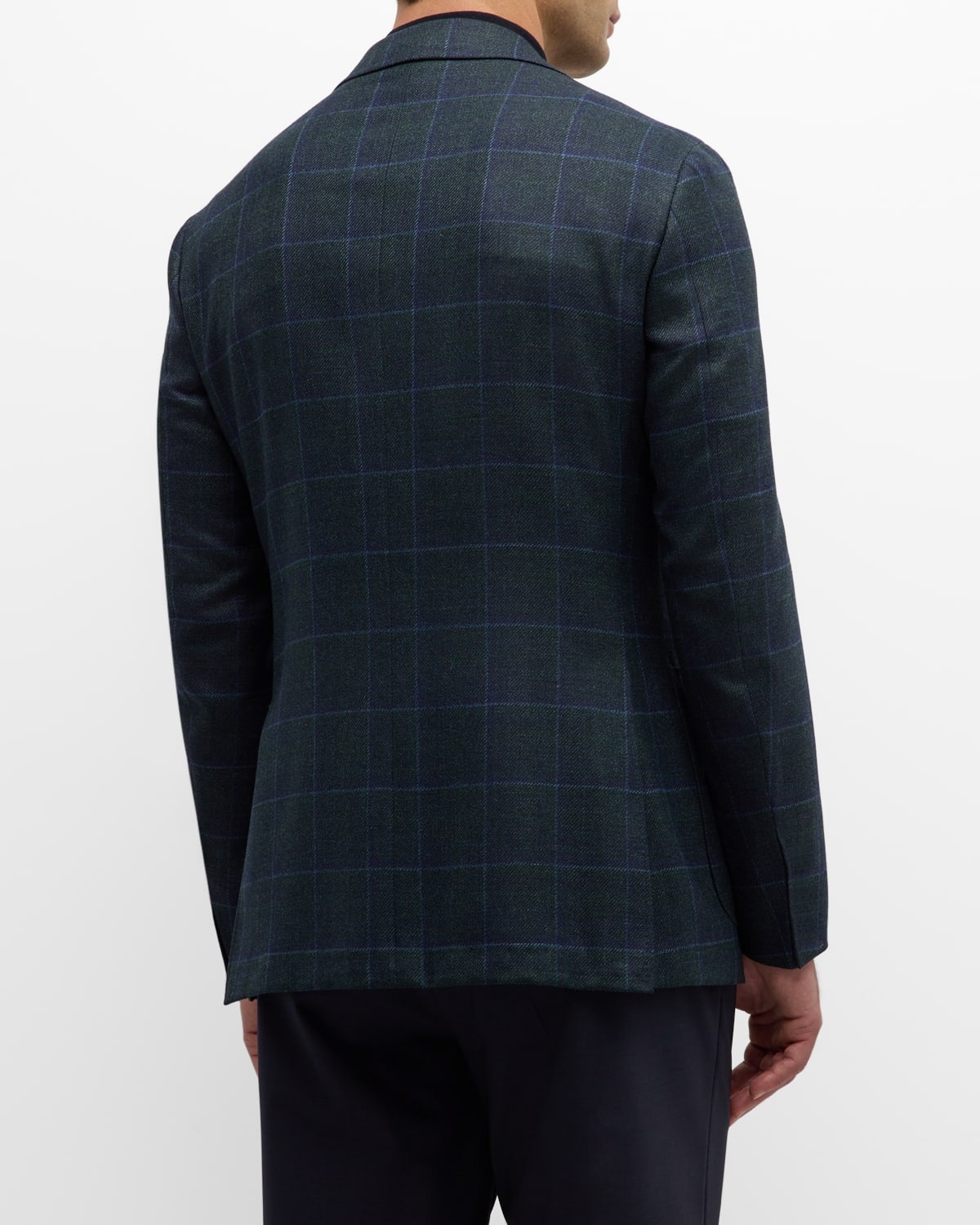 Men's Wool Windowpane Sport Coat - 5