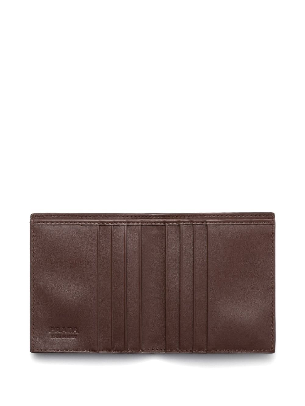 logo-plaque leather cardholder - 3