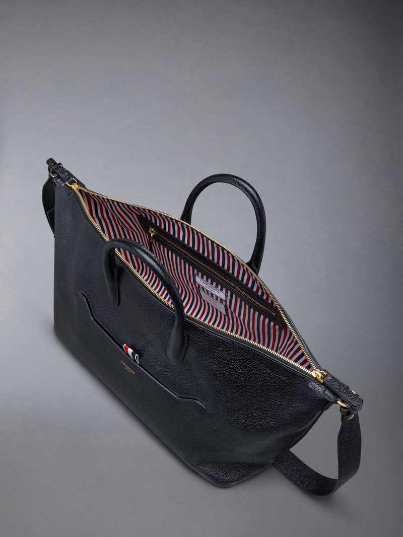 medium RWB stripe leather holdall 5