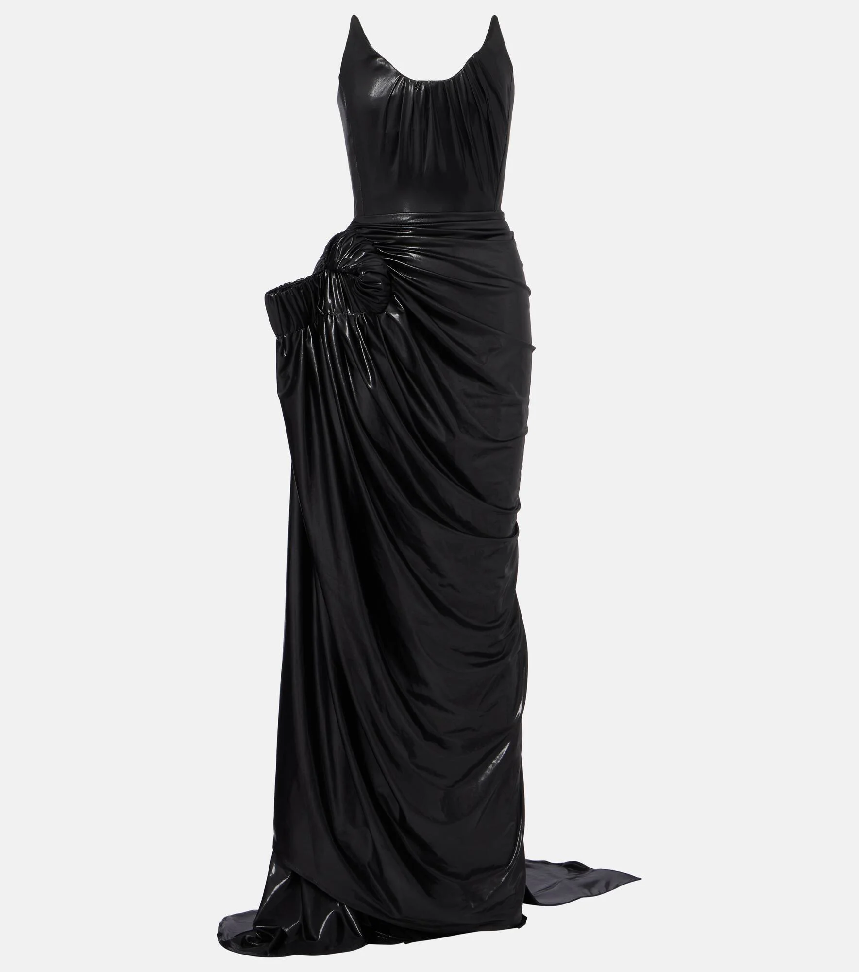 Lexicon draped gathered gown - 1