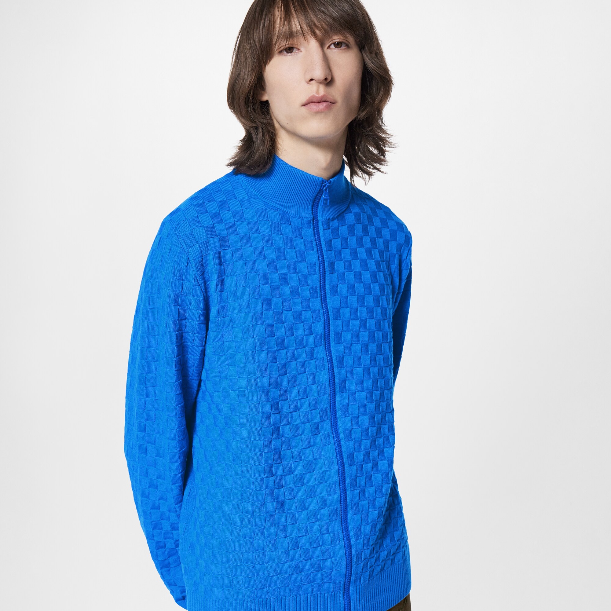 LVSE Damier Signature Zipthrough Cardigan - 2