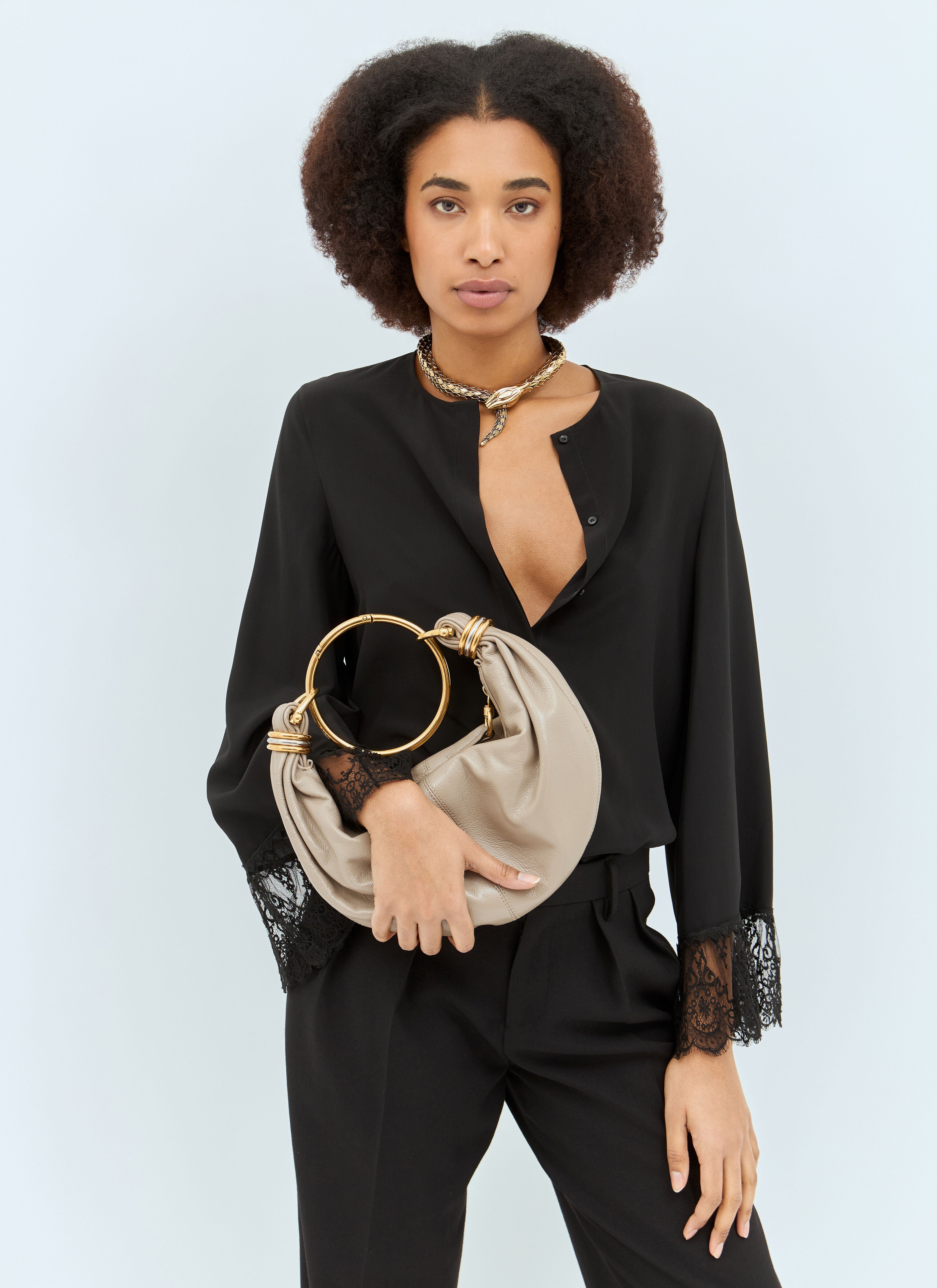 Small Bracelet Hobo Bag - 4