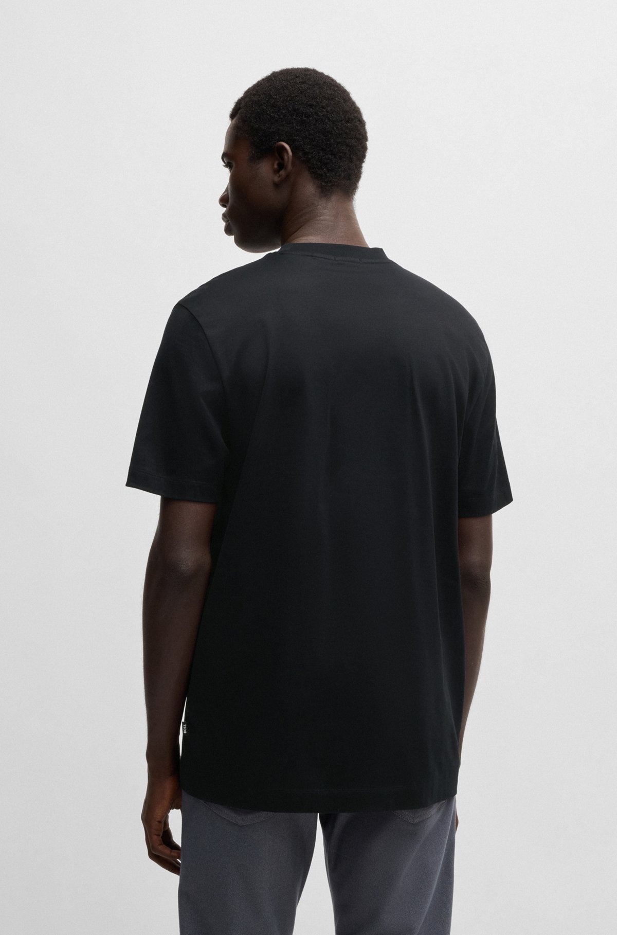 MERCERIZED-COTTON T-SHIRT WITH BRAND ARTWORK - 5