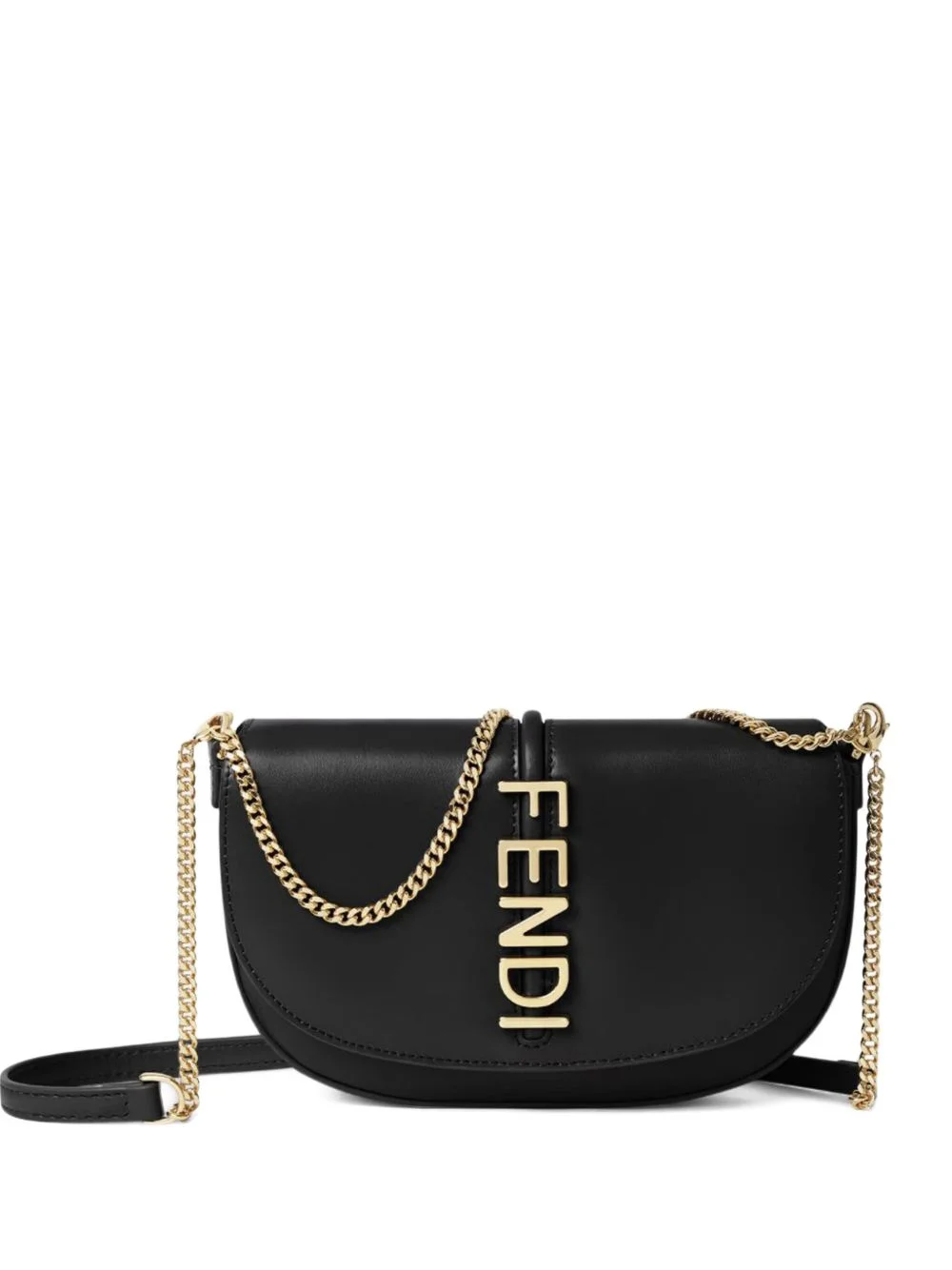 Fendigraphy chain shoulder bag - 1