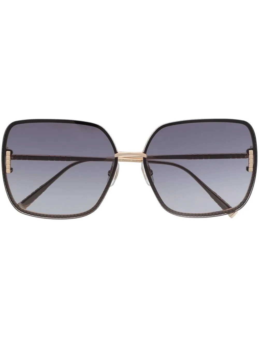 square-frame tinted sunglasses - 1