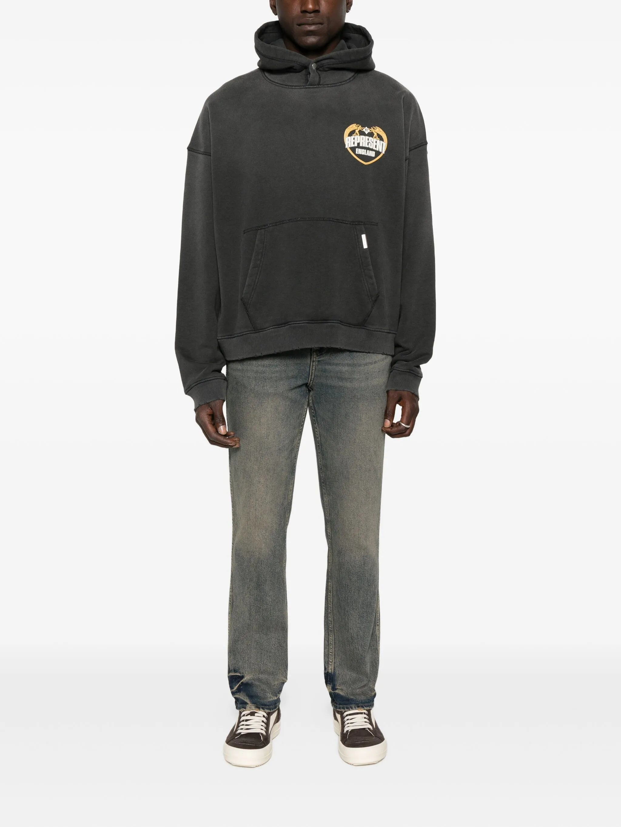 Represent Distressed-hem Denim - 4