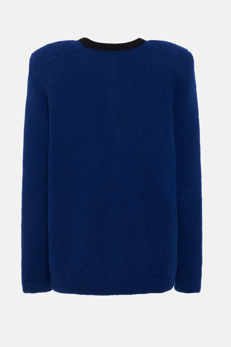 Alessandra Rich OVERSIZED ALPACA KNITTED CARDIGAN outlook
