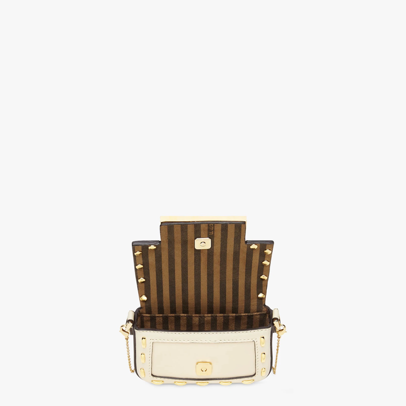 White nappa leather charm - 4