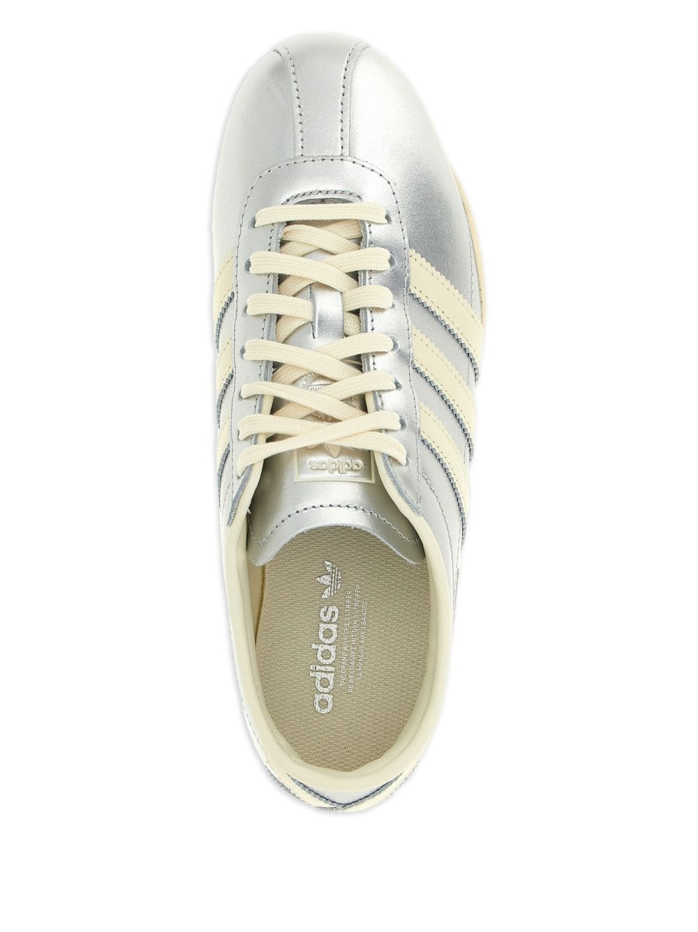 Tokyo leather three-stripe sneakers - 4