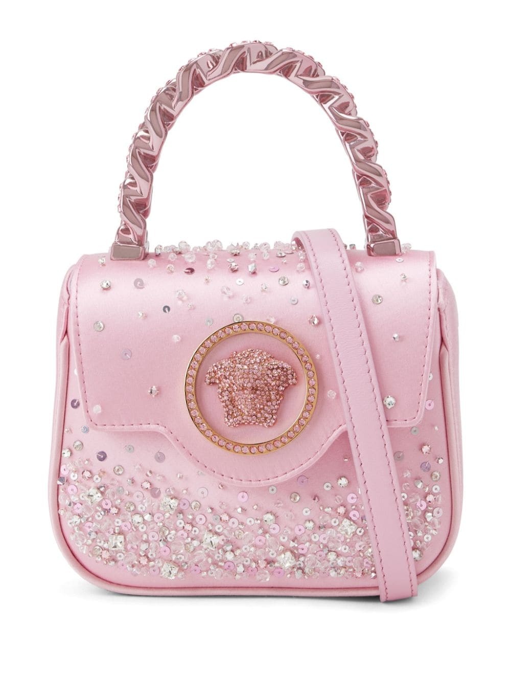 mini Medusa Head leather handbag - 1