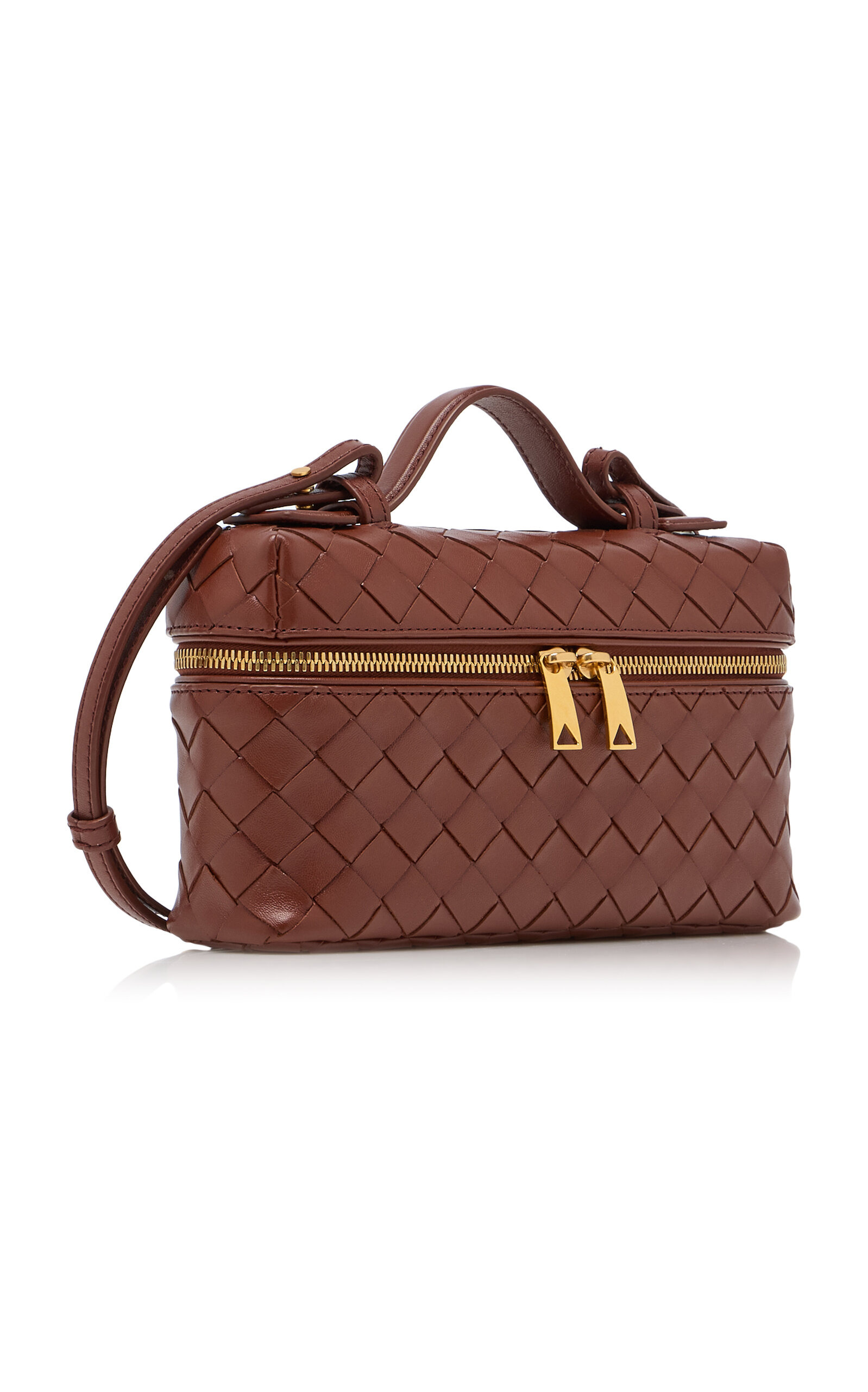 Bang Bang Intrecciato Leather Vanity Case brown - 5