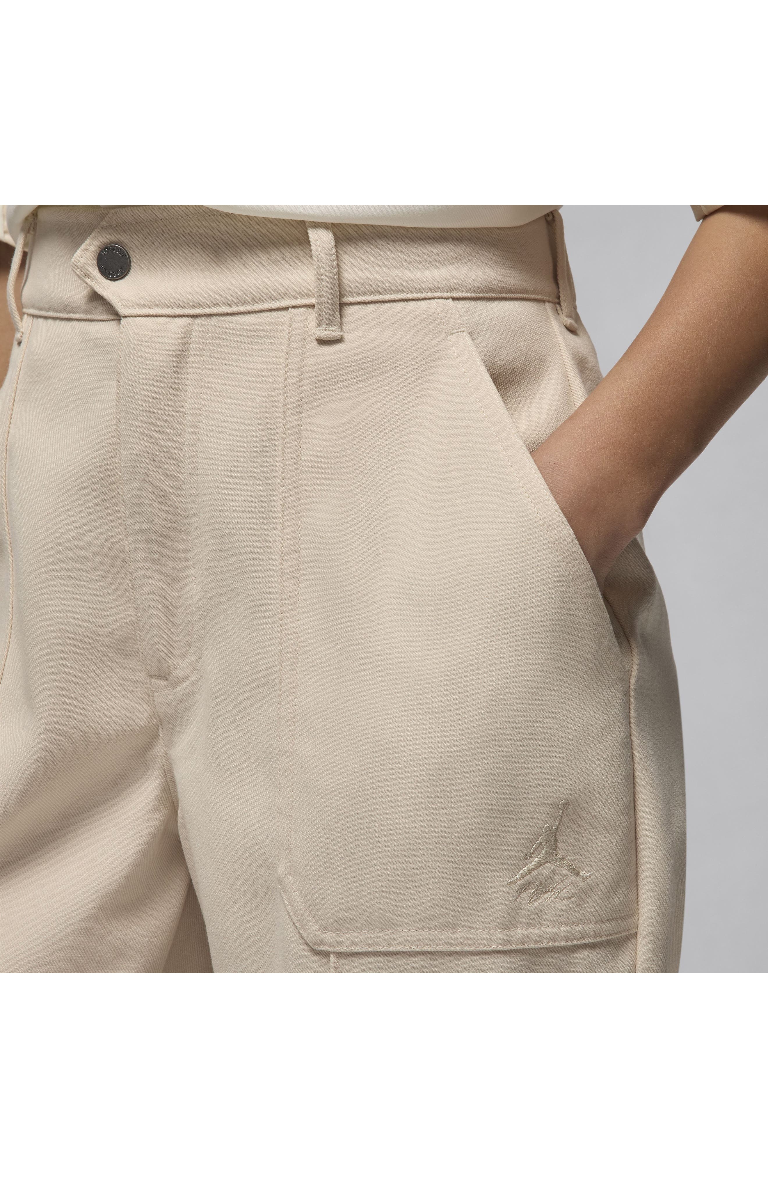 Jordan Twill Straight Leg Pants in Legend Light Brown at Nordstrom - 4