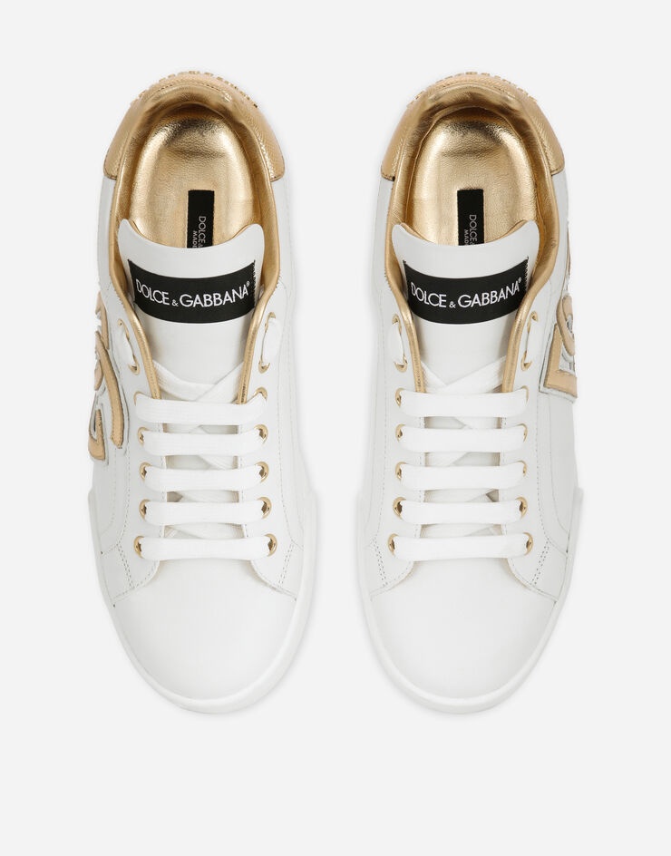 Calfskin Portofino sneakers with DG logo - 4