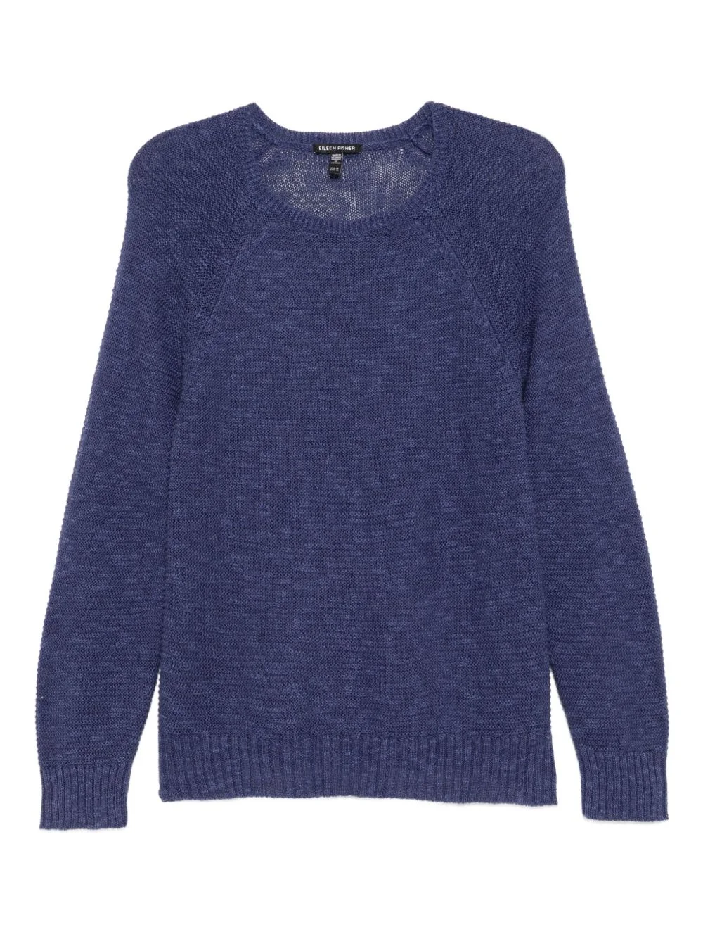 slub crew-neck top - 1