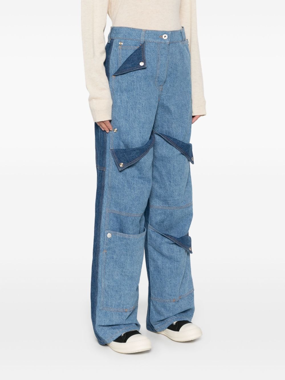 multi-pocket jeans - 3