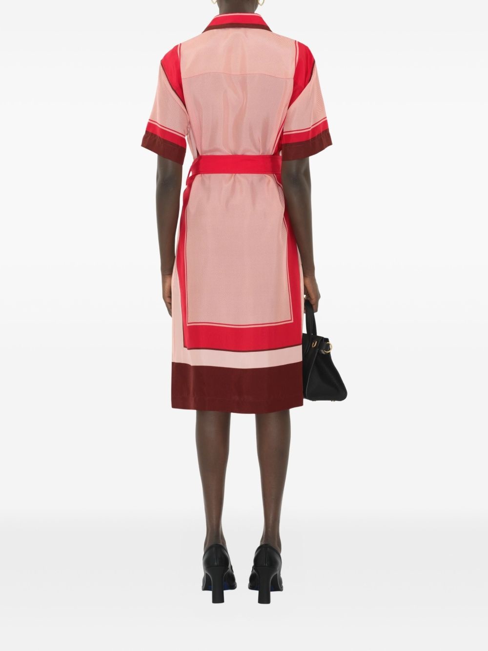 silk shirt dress - 4