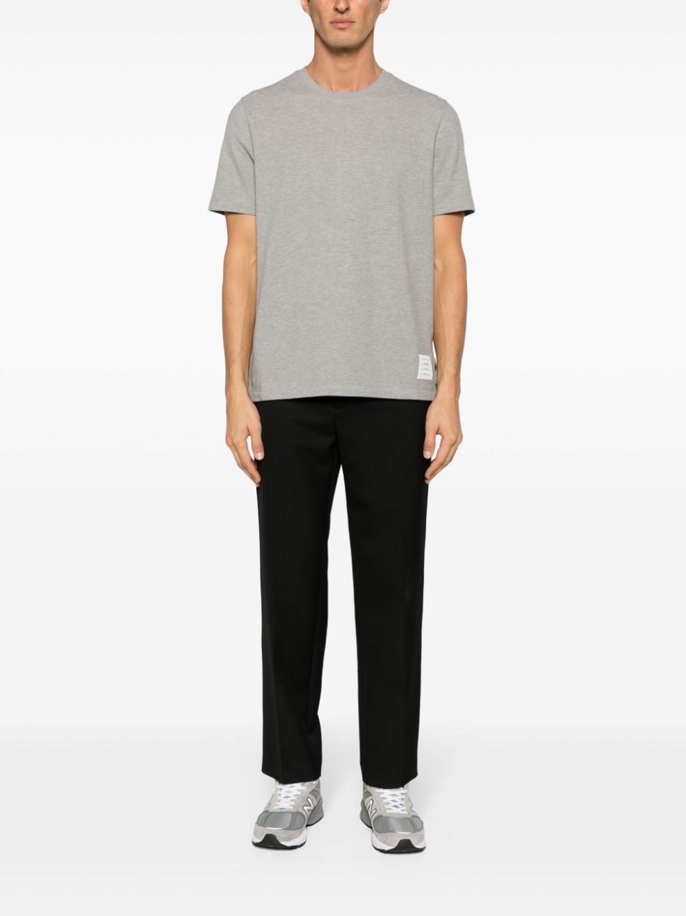 centre-back stripe piqué T-shirt - 2