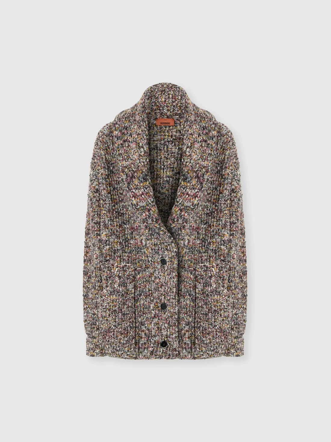 Oversized wool blend cardigan - 1