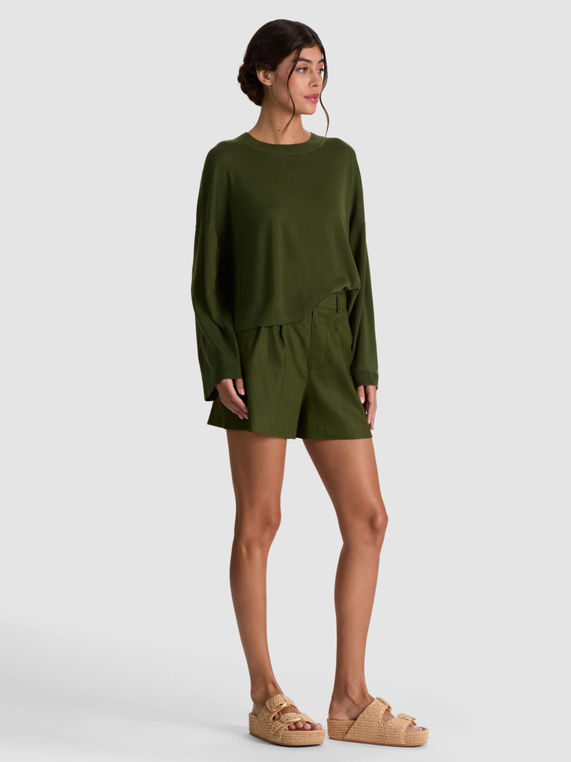 MARGIE WOOL PULLOVER - DARK FERN 6