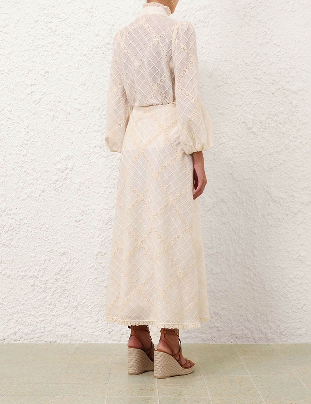 TALLOW LACE TRIM BIAS SKIRT - 4