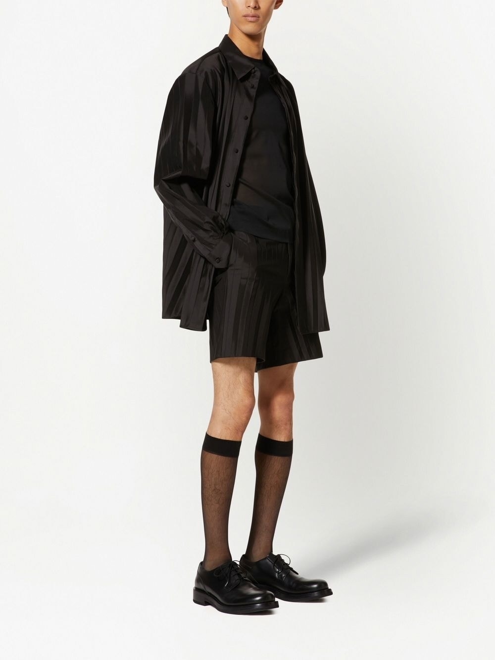 pleated tailored shorts - 2