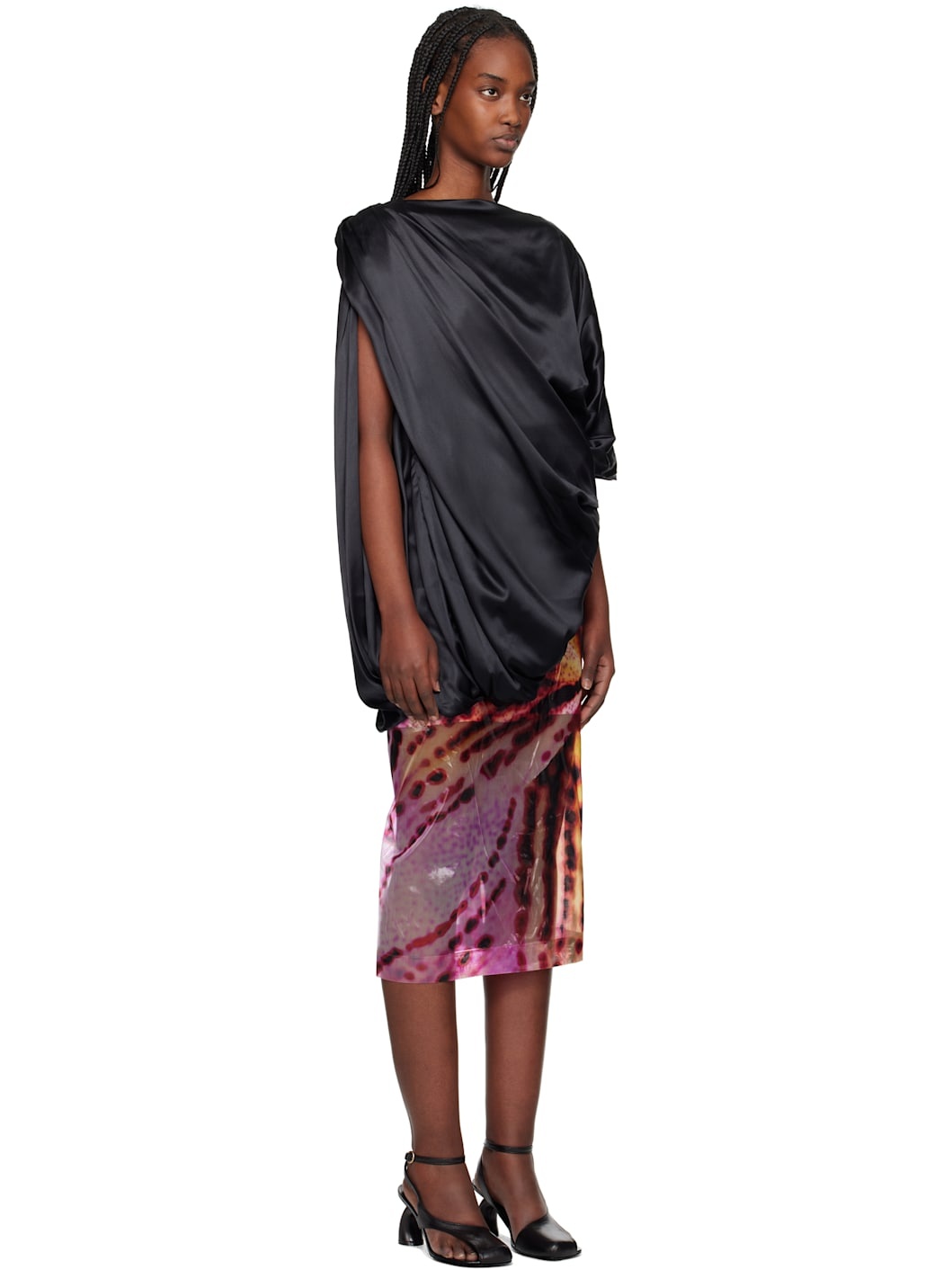 Black Silk Blouse - 2