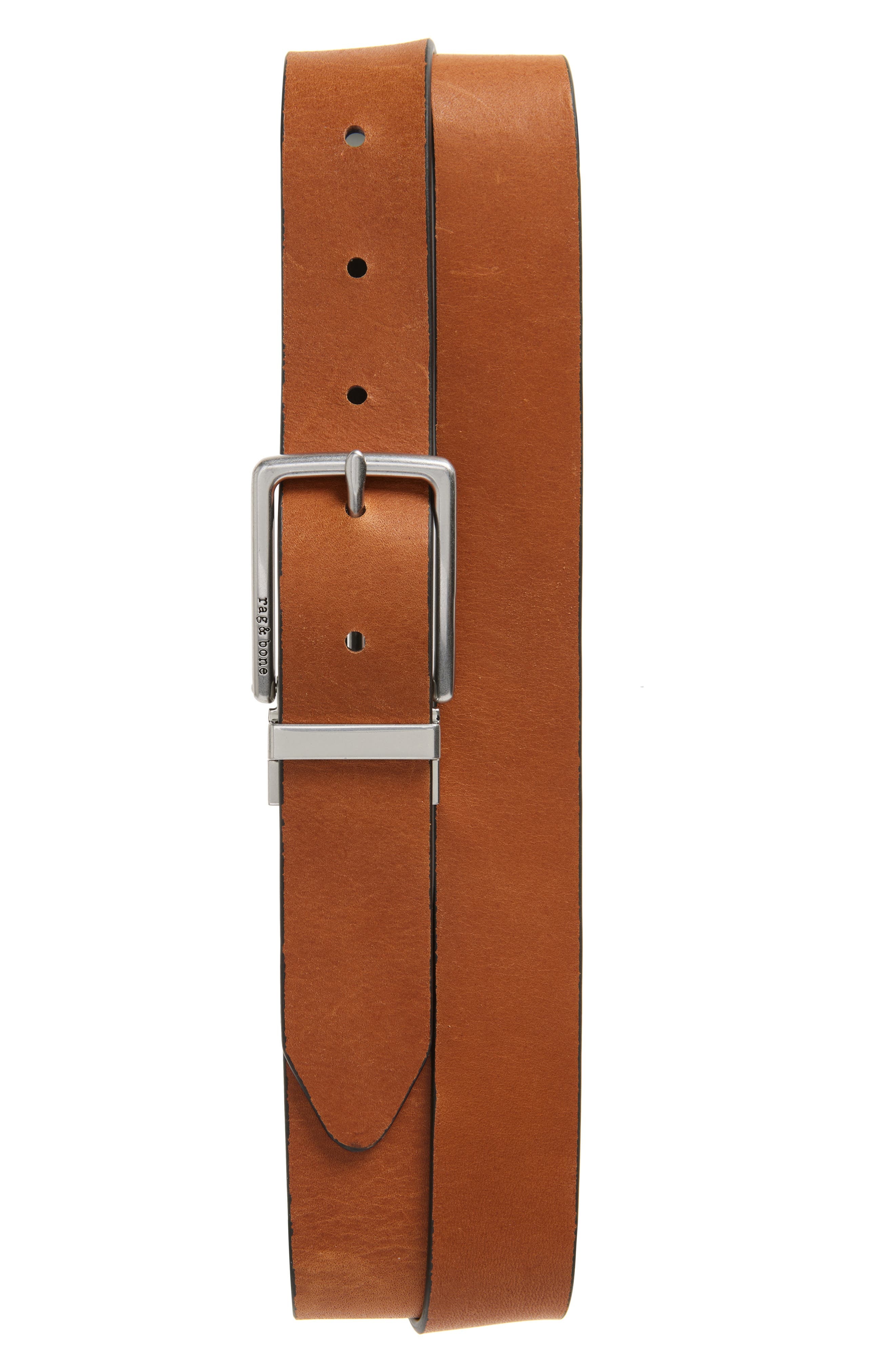 rag & bone Carter Reversible Leather Belt in Black Brown at Nordstrom - 2