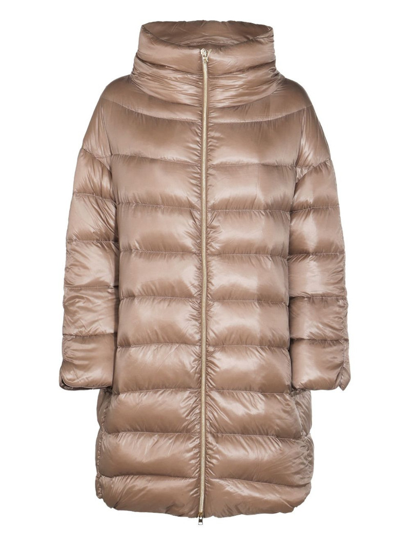quilted high-neck oversized coat 1