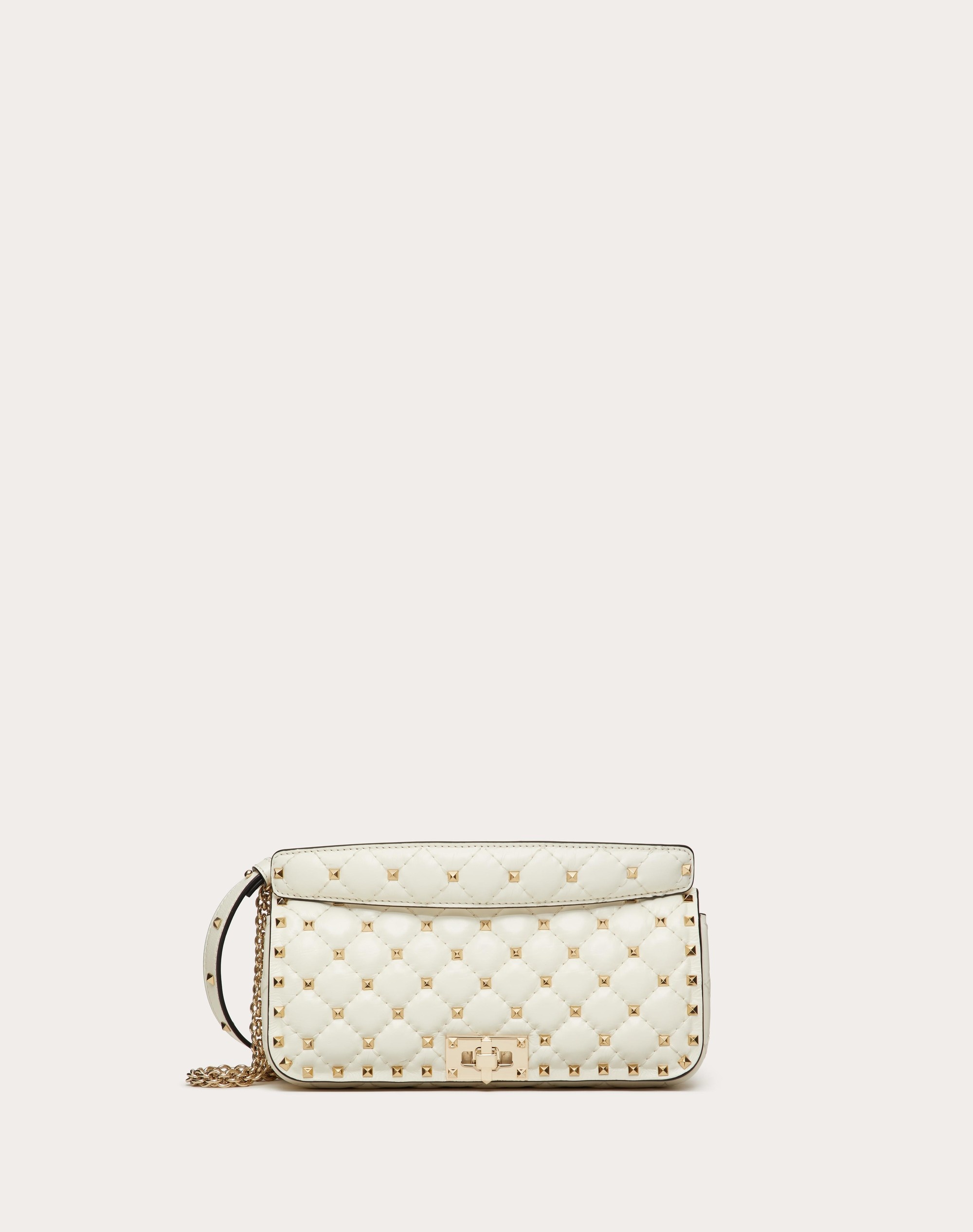 ROCKSTUD SPIKE CALFSKIN SHOULDER BAG - 1