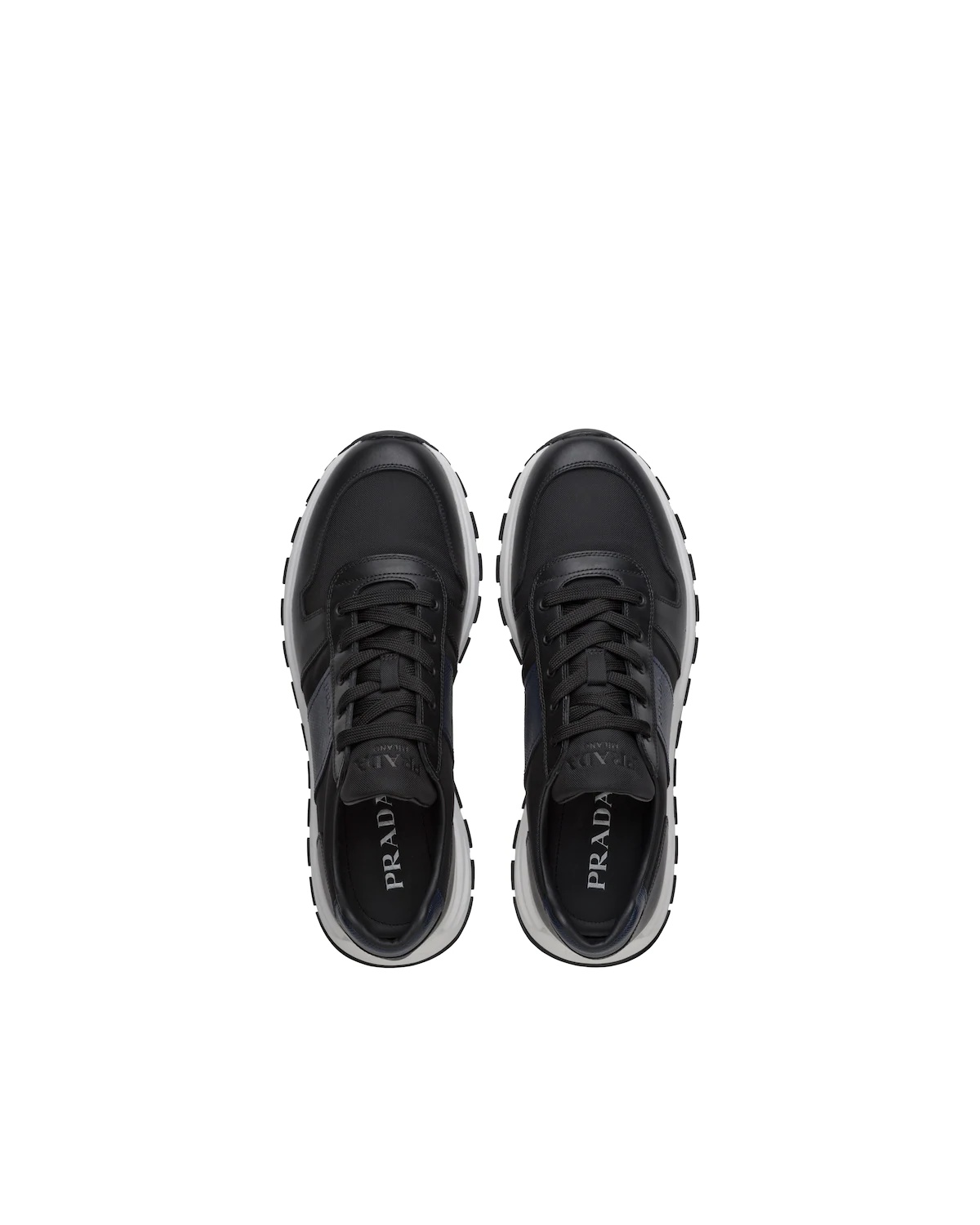 Prax 01 Leather And Technical Fabric Sneakers - 3