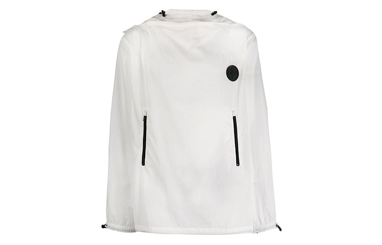 Off-White FW19 Printing Pullover Hooded Jacket Men White OMEA187E19E110240110 - 2
