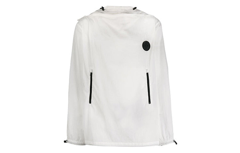 Off-White Off-White FW19 Printing Pullover Hooded Jacket Men White OMEA187E19E110240110 outlook