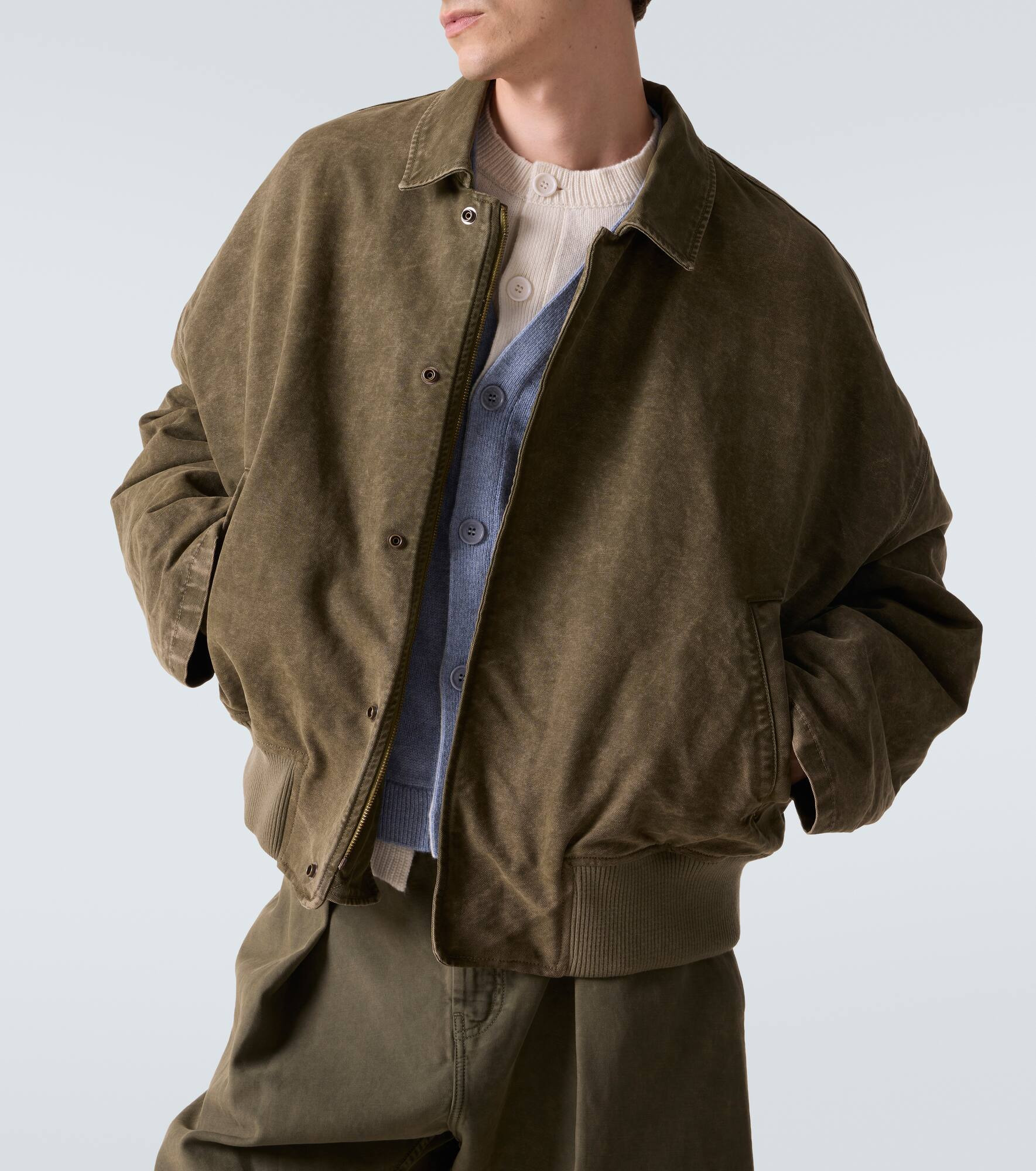 Cotton bomber jacket - 5