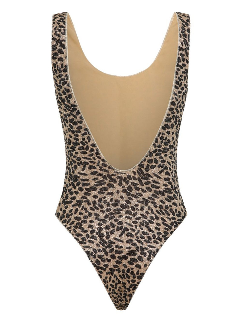 Oséree leopard-print swimsuit outlook