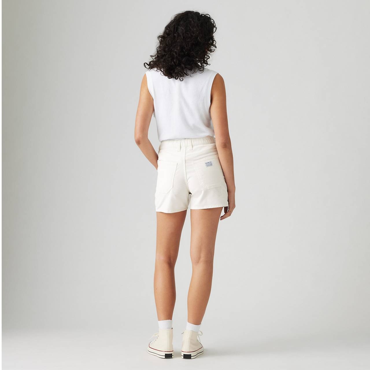 LIGHTWEIGHT CORDUROY CARPENTER WOMEN'S SHORTS - 5